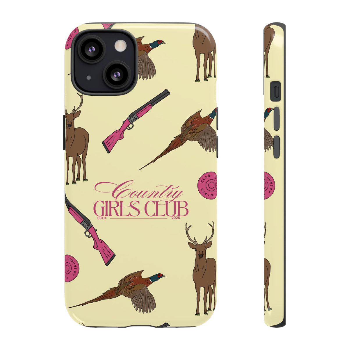 Butter Yellow 'Girls Love Guns' Case  | CGC x Country Cases