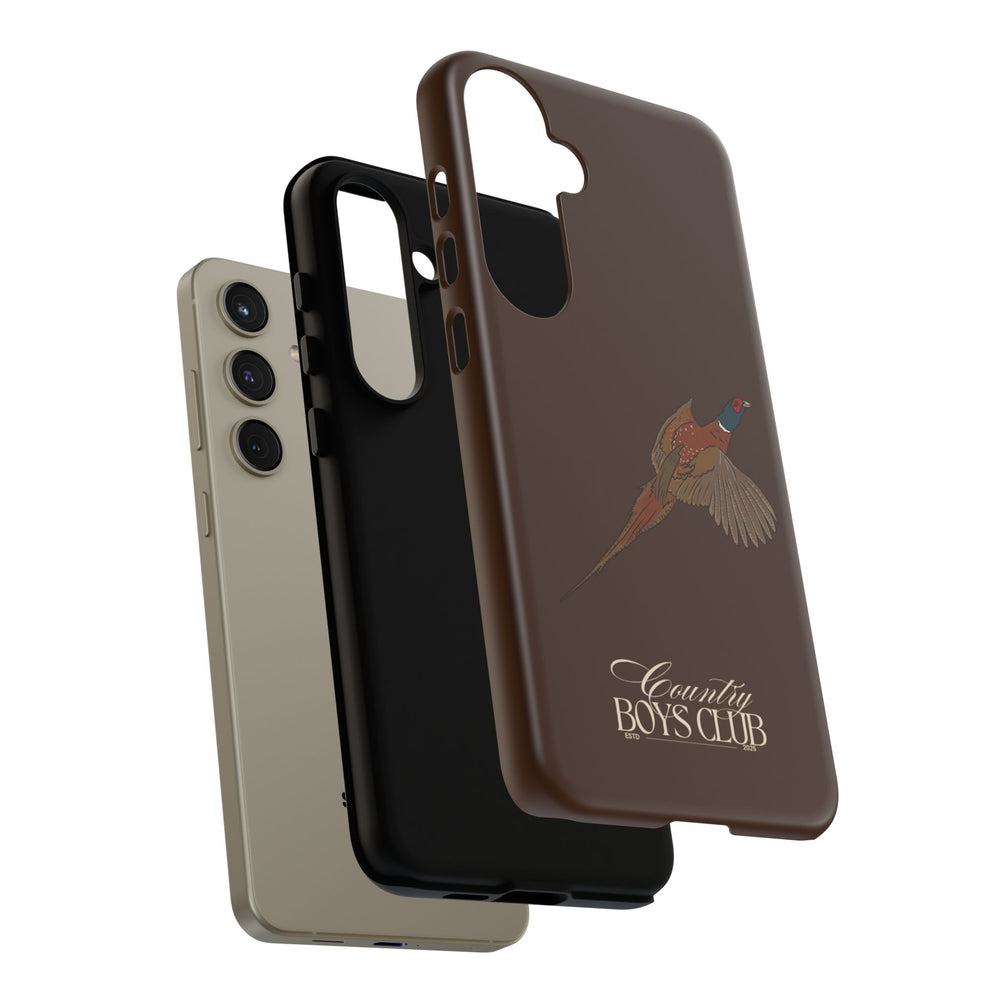 Chestnut Brown 'Country Boys Club Pheasant' Case  | CBC x Country Cases