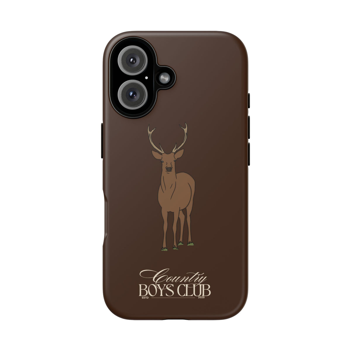 Chestnut Brown 'Country Boys Club Deer' Case  | CBC x Country Cases