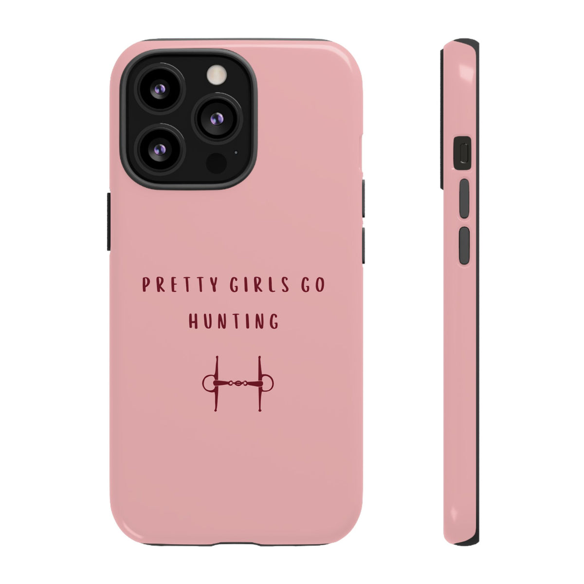 Pink & Burgundy 'Pretty Girls Go Hunting' (Snaffle)