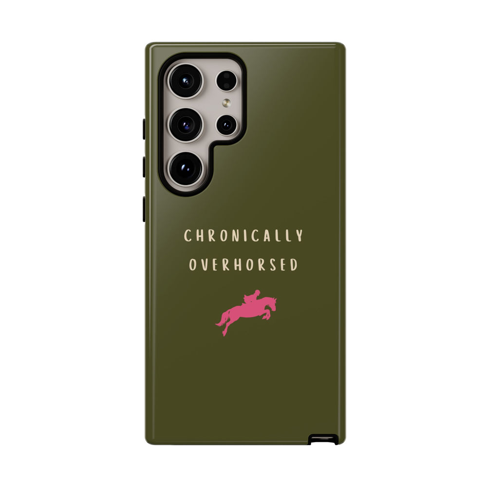 Green & Pink Chronically Overhorsed Case
