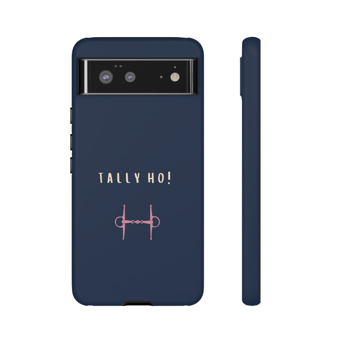 Navy & Pink 'Tally Ho!' (Snaffle)