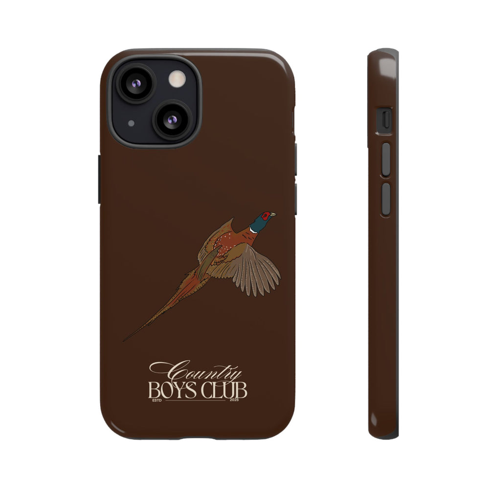 Chestnut Brown 'Country Boys Club Pheasant' Case  | CBC x Country Cases