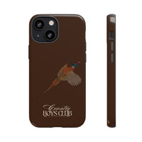 Chestnut Brown 'Country Boys Club Pheasant' Case  | CBC x Country Cases