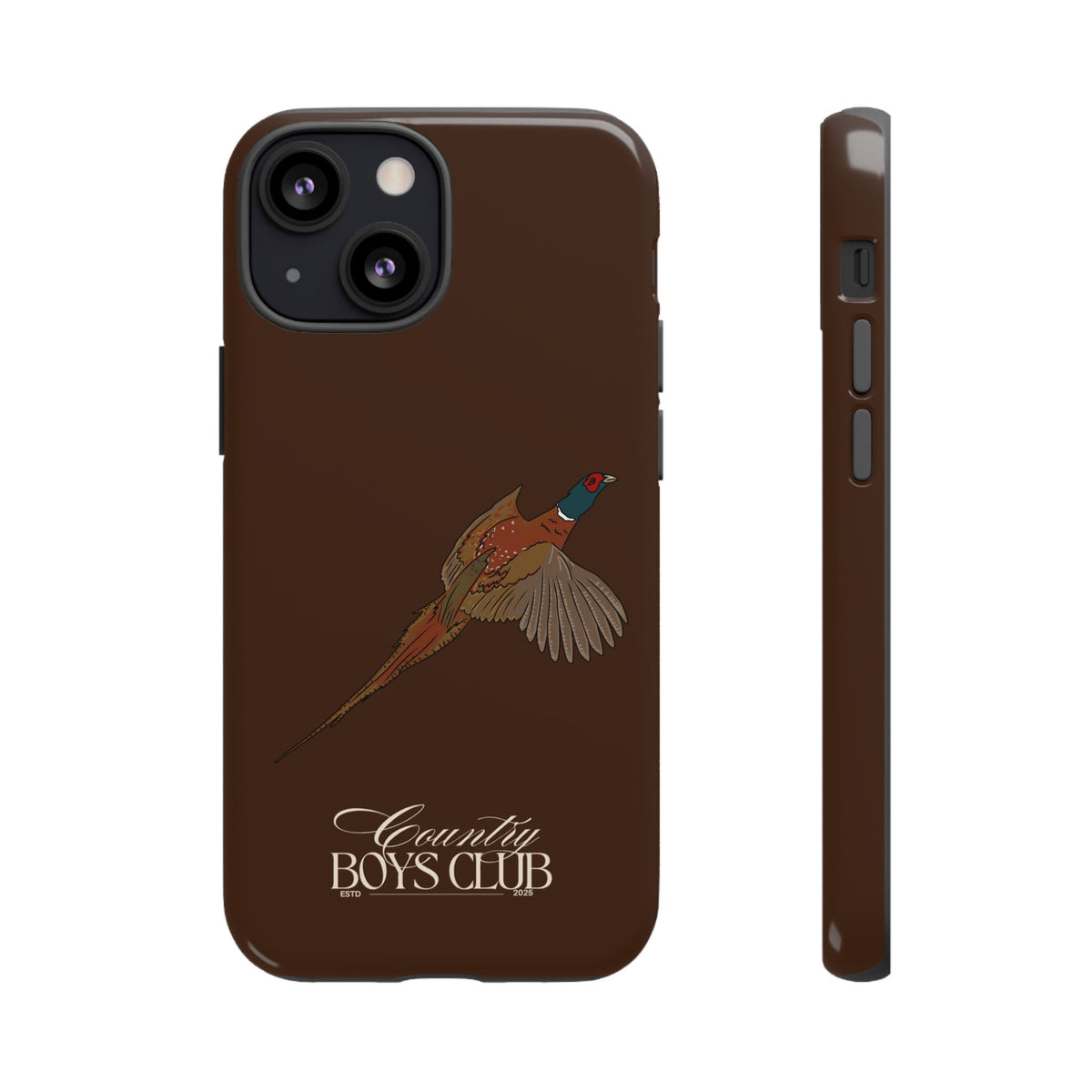 Chestnut Brown 'Country Boys Club Pheasant' Case  | CBC x Country Cases