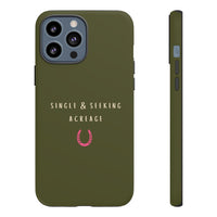 Green & Pink Single & Seeking Acreage Case