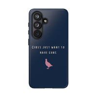 Navy & Pink 'Girls Just Want To Have Guns' Case (Partridge)