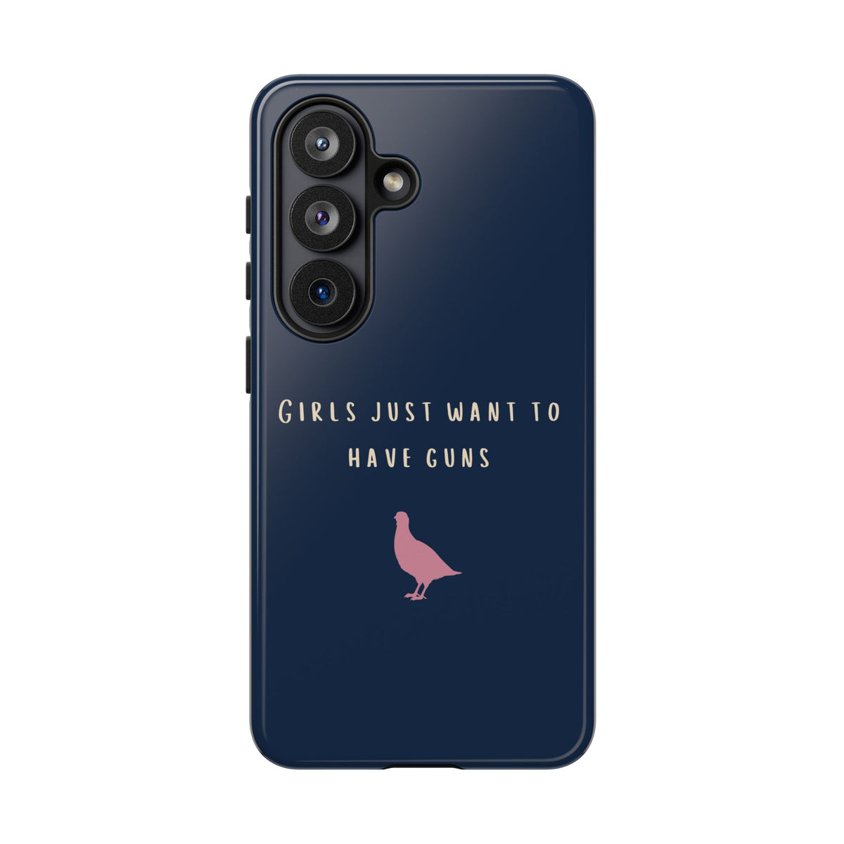 Navy & Pink 'Girls Just Want To Have Guns' Case (Partridge)