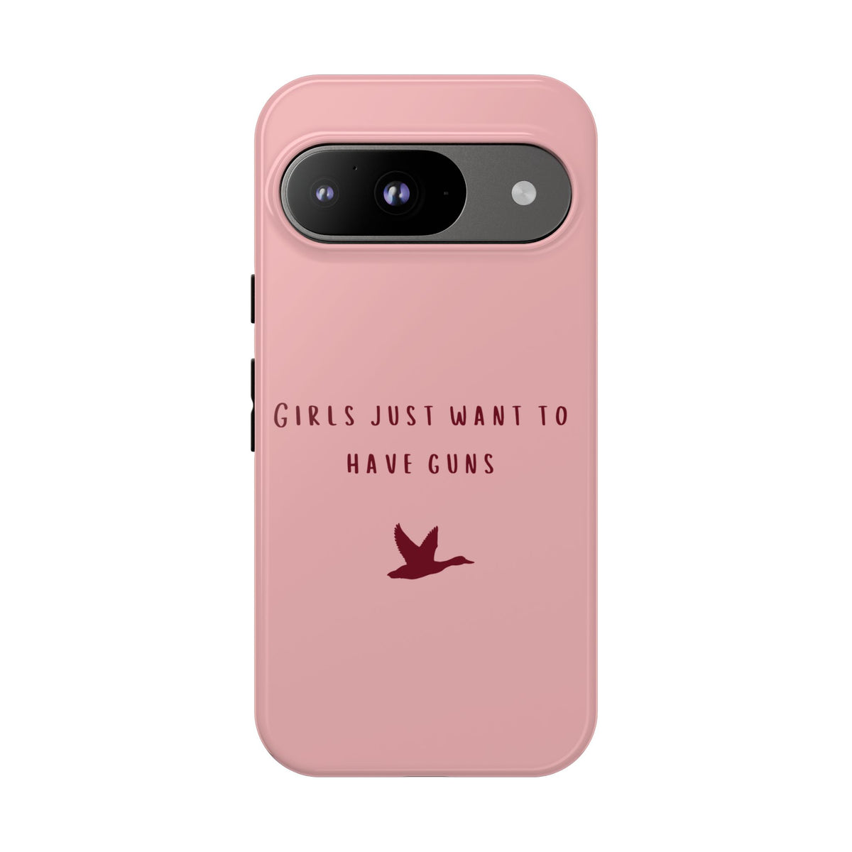 Pink & Burgundy 'Girls Just Want To Have Guns' Case (Mallard)