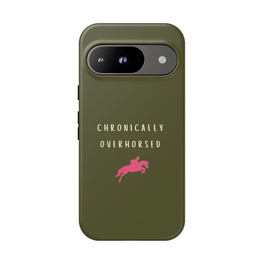 Green & Pink Chronically Overhorsed Case