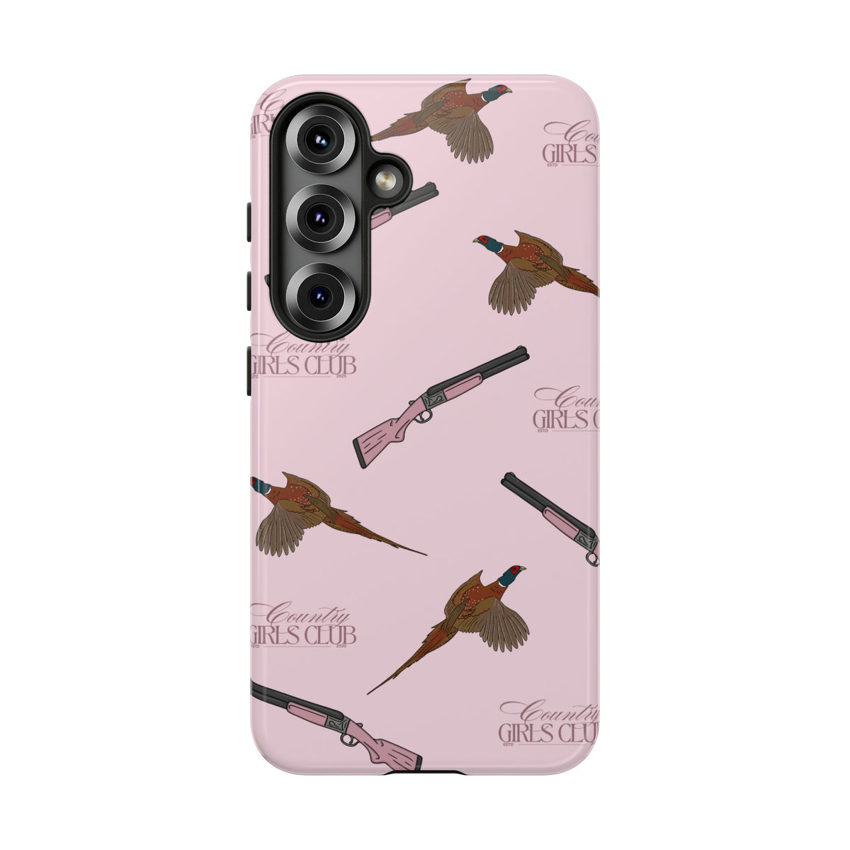 Pink 'Girls Pheasants & Shotguns' Case  | CGC x Country Cases