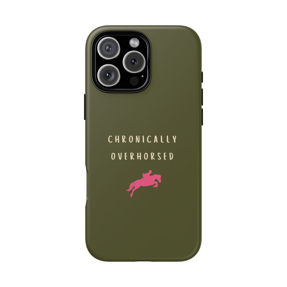 Green & Pink Chronically Overhorsed Case