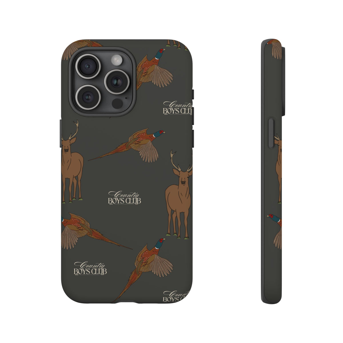 Charcoal 'Boys Stags & Pheasants' Case  | CBC x Country Cases