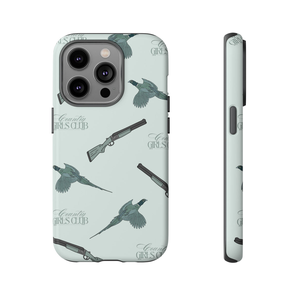 Blue 'Girls Pheasants & Shotguns' Case  | CGC x Country Cases