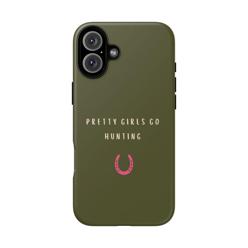 Green & Pink 'Pretty Girls Go Hunting' (Horse Shoe)