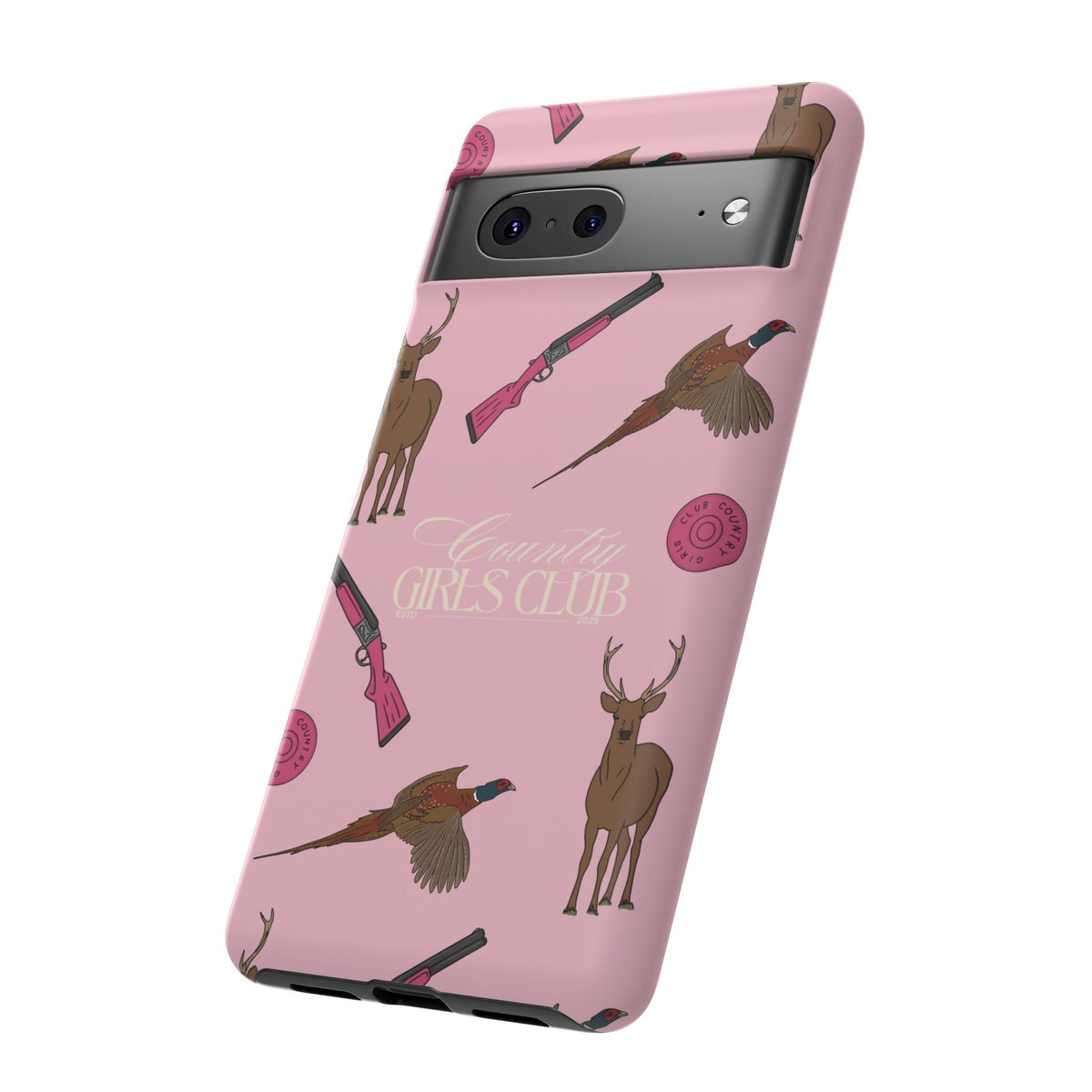 Pale Pink Girls Love Guns Case  | CGC x Country Cases