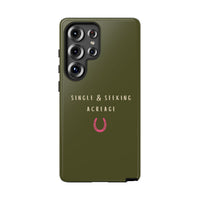 Green & Pink Single & Seeking Acreage Case