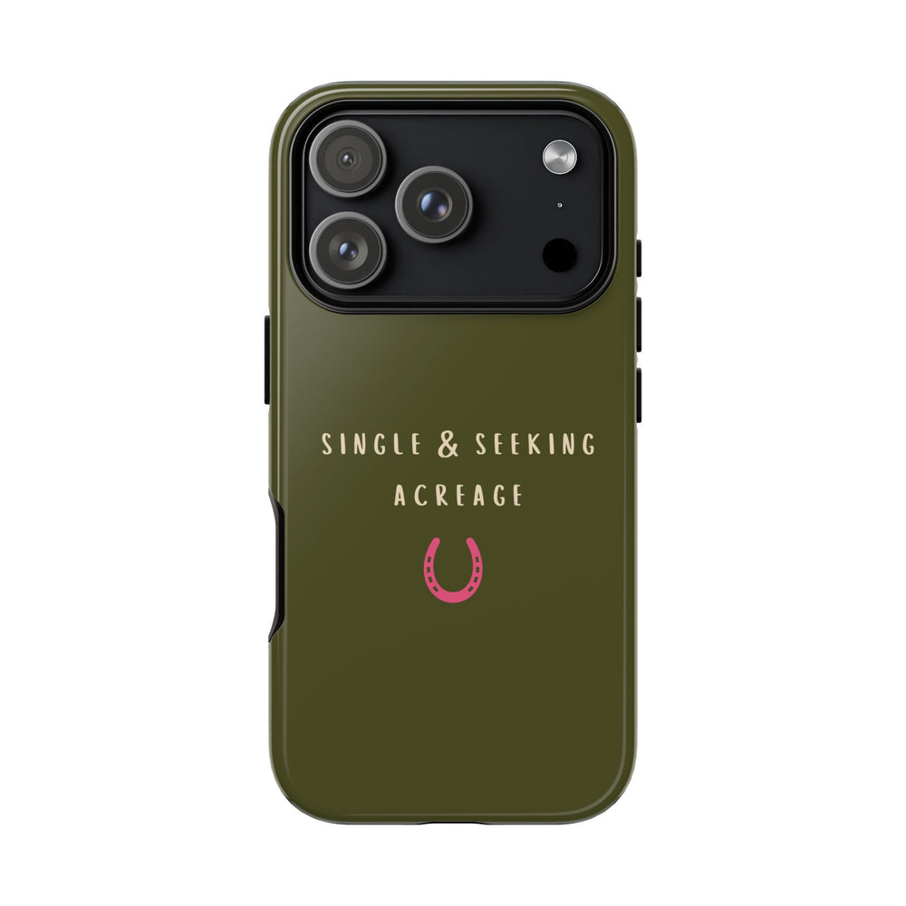 Green & Pink Single & Seeking Acreage Case