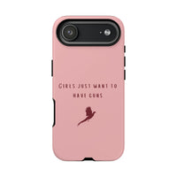 Pink & Burgundy 'Girls Just Want To Have Guns' Case (Pheasant)