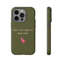 Green & Pink 'Girls Just Want To Have Guns' Case (Partridge)