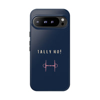 Navy & Pink 'Tally Ho!' (Snaffle)