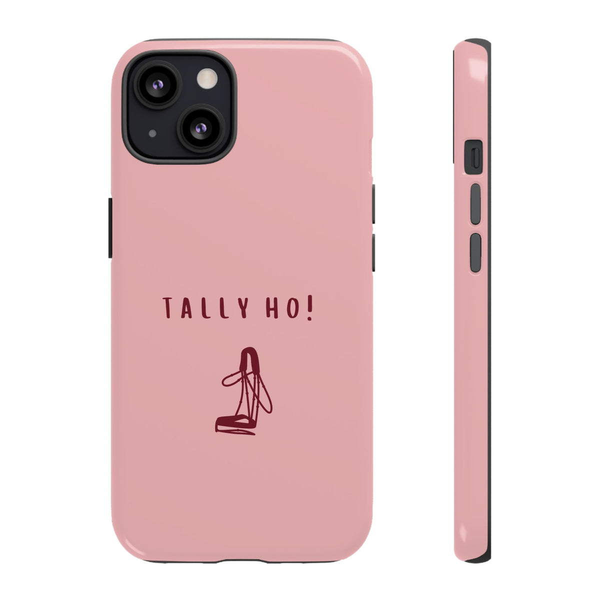 Pink & Burgundy 'Tally Ho!' (Bridle)