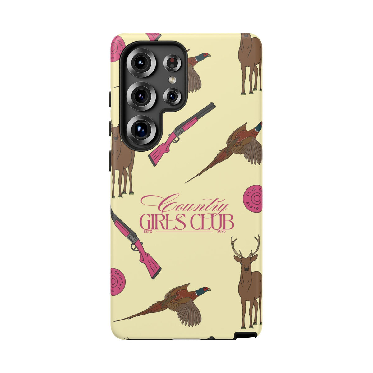 Butter Yellow 'Girls Love Guns' Case  | CGC x Country Cases
