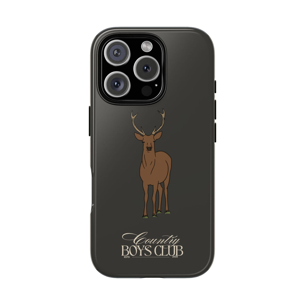 Charcoal 'Country Boys Club Stag' Case  | CGC x Country Cases