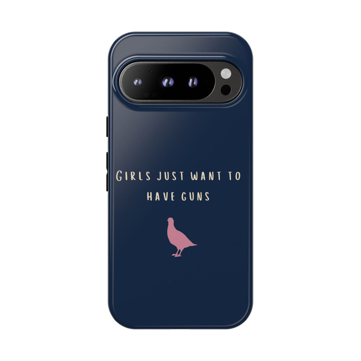 Navy & Pink 'Girls Just Want To Have Guns' Case (Partridge)
