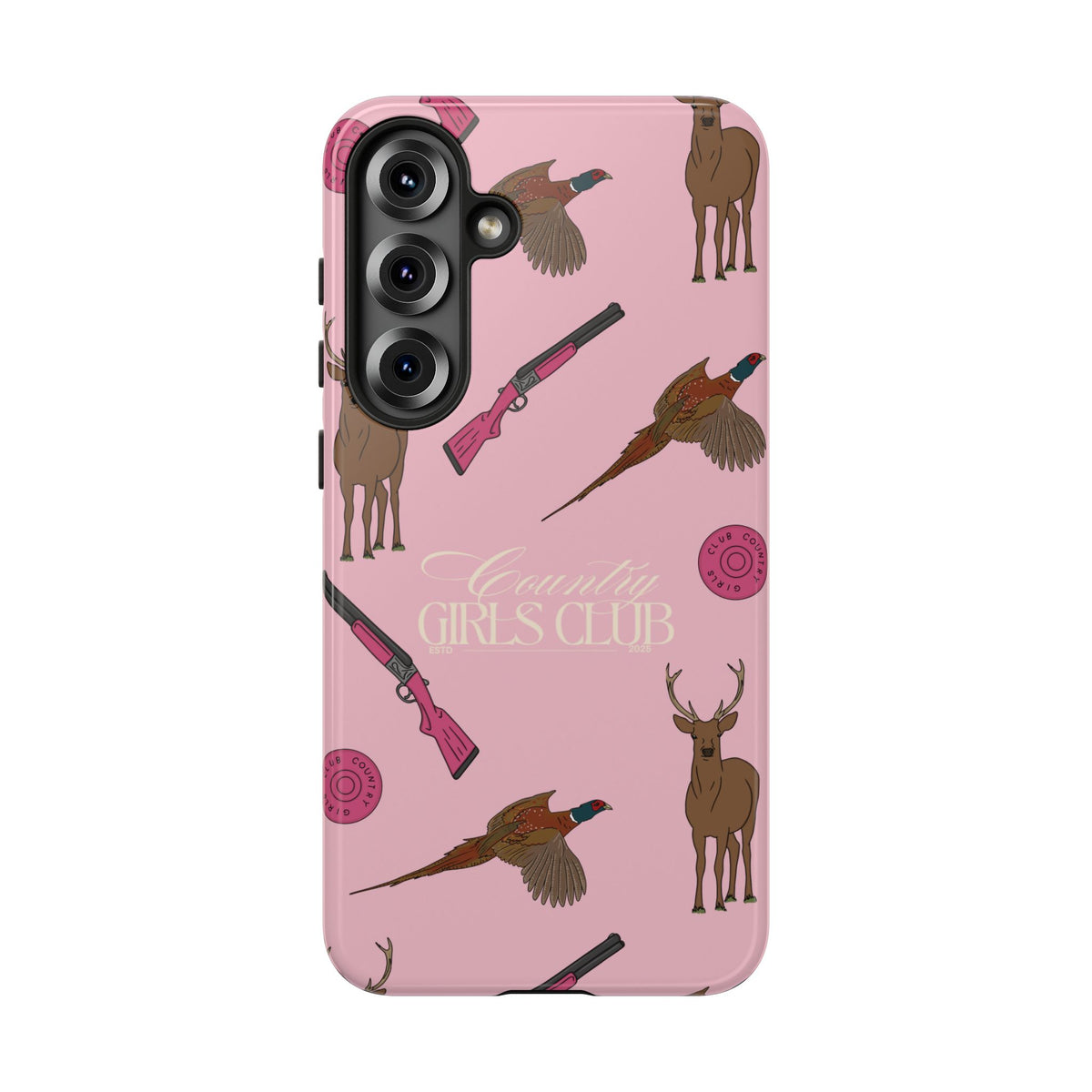 Pale Pink Girls Love Guns Case  | CGC x Country Cases