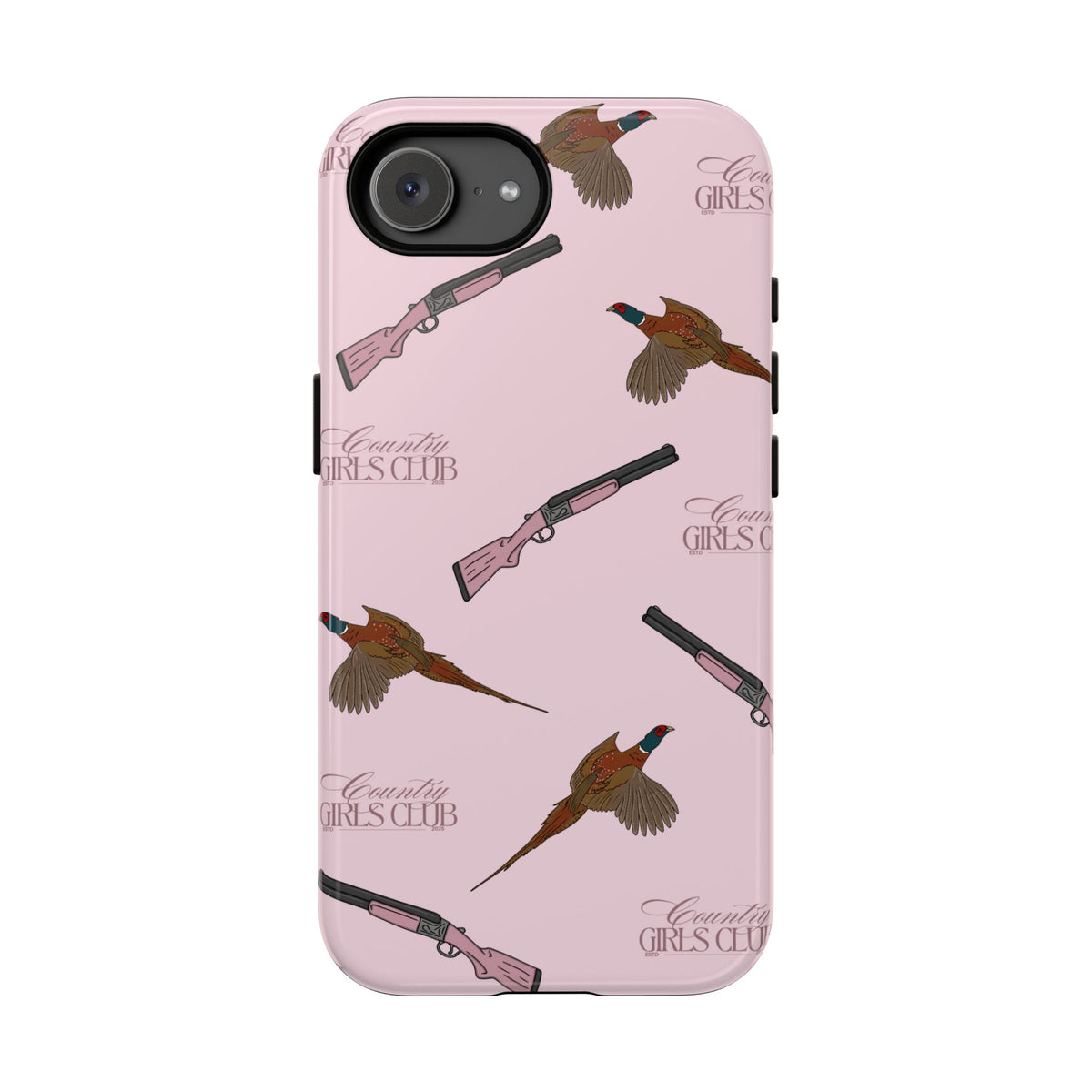 Pink 'Girls Pheasants & Shotguns' Case  | CGC x Country Cases