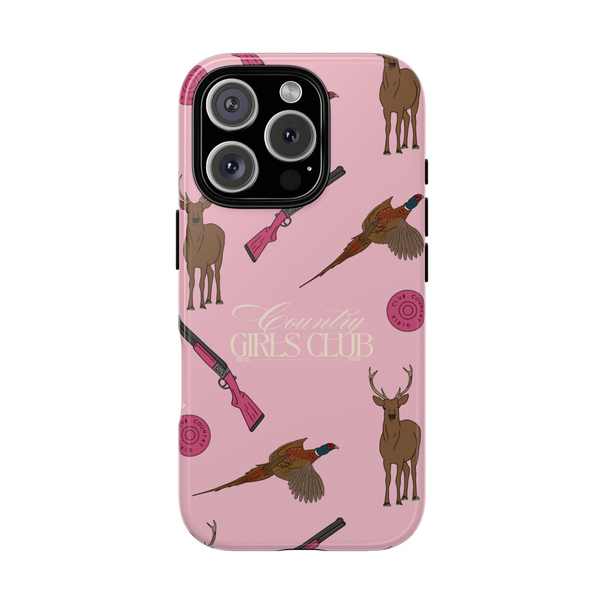 Pale Pink Girls Love Guns Case  | CGC x Country Cases