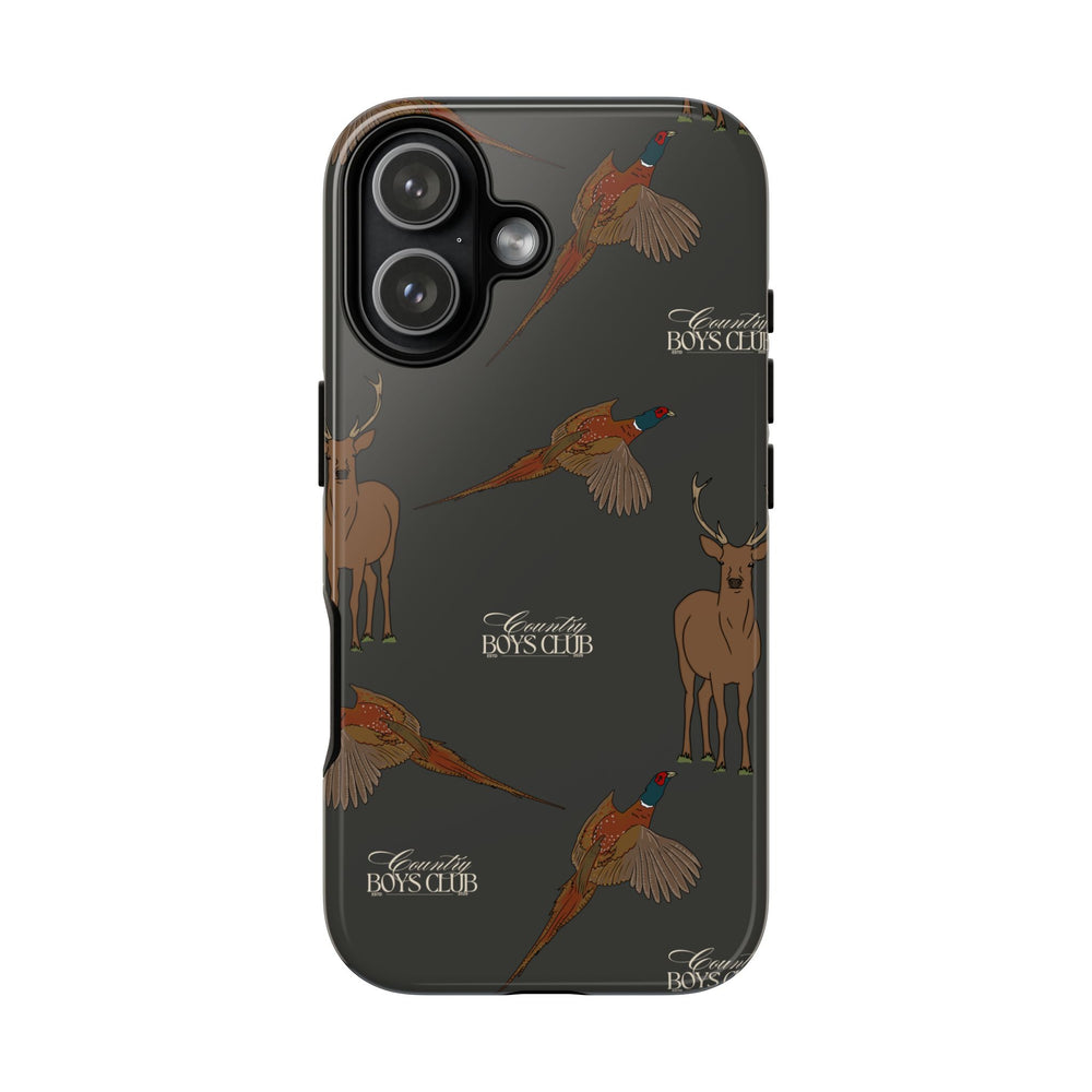 Charcoal 'Boys Stags & Pheasants' Case  | CBC x Country Cases