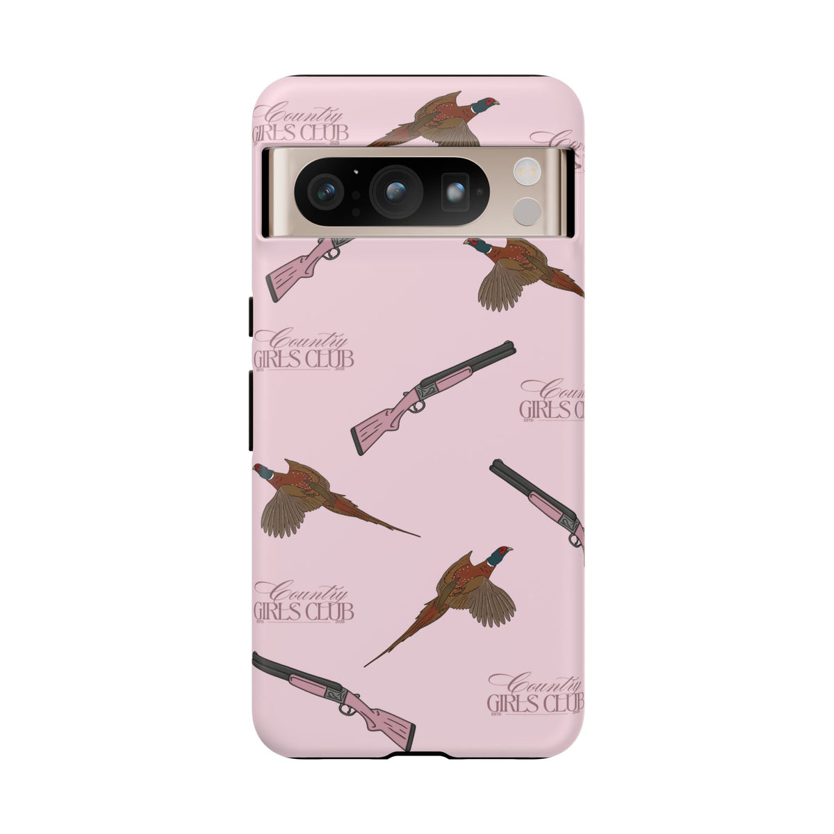 Pink 'Girls Pheasants & Shotguns' Case  | CGC x Country Cases