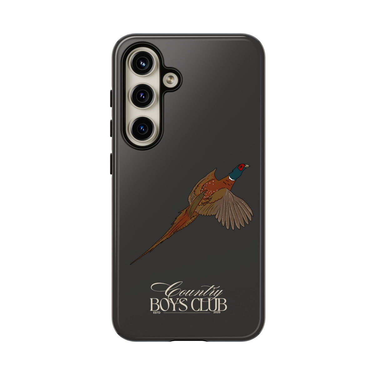Charcoal 'Country Boys Club Pheasant' Case  | CGC x Country Cases