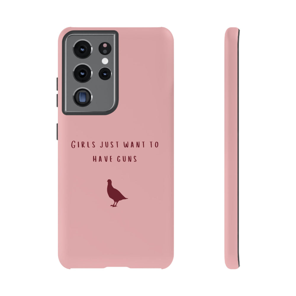 Pink & Burgundy 'Girls Just Want To Have Guns' Case (Partridge)
