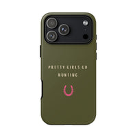 Green & Pink 'Pretty Girls Go Hunting' (Horse Shoe)