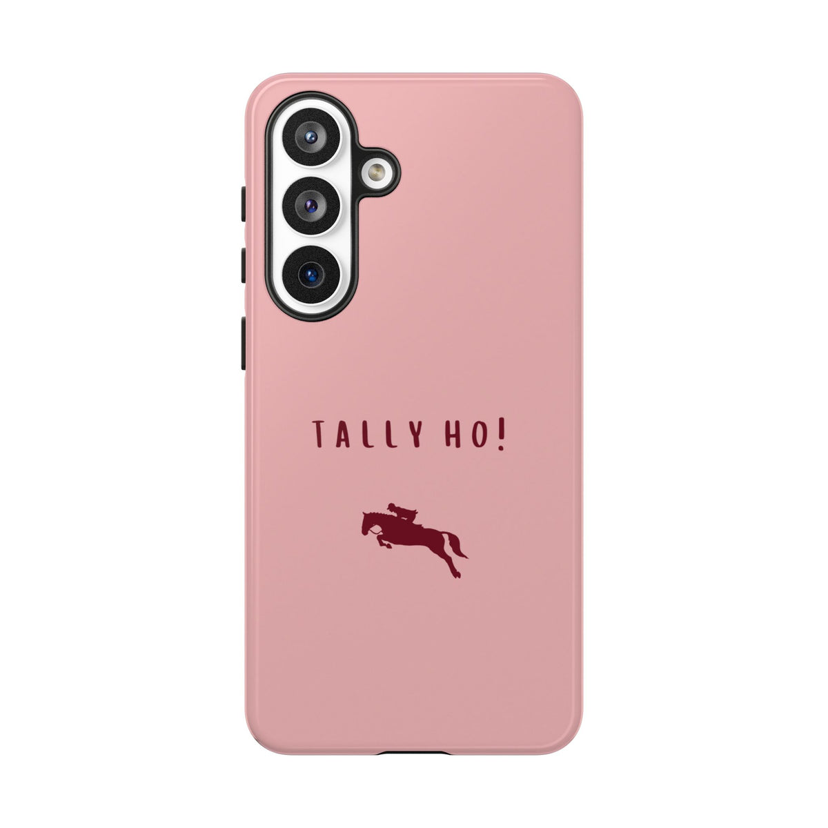 Pink & Burgundy 'Tally Ho!' (Horse) Case
