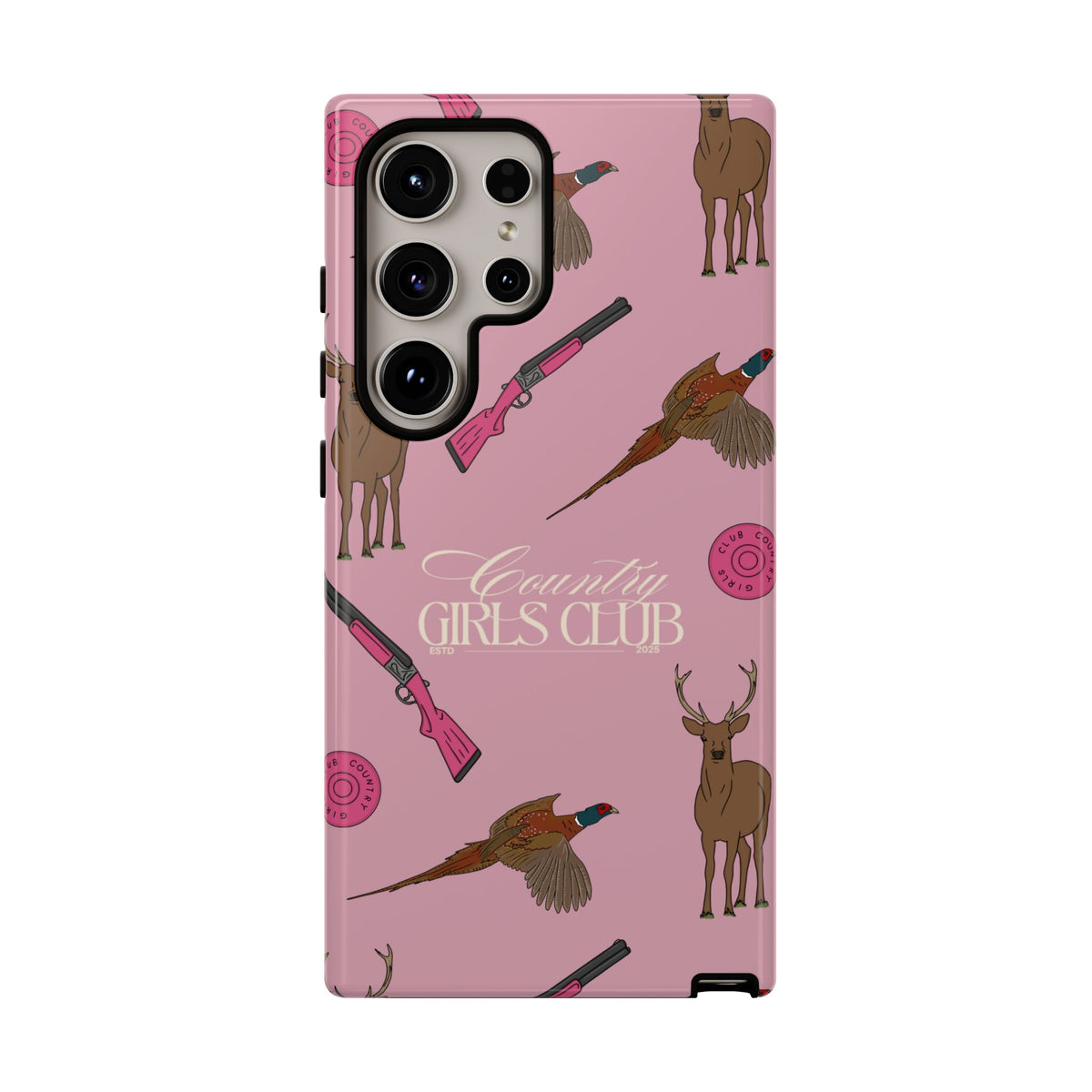 Dusty Pink Girls Love Guns Case  | CGC x Country Cases