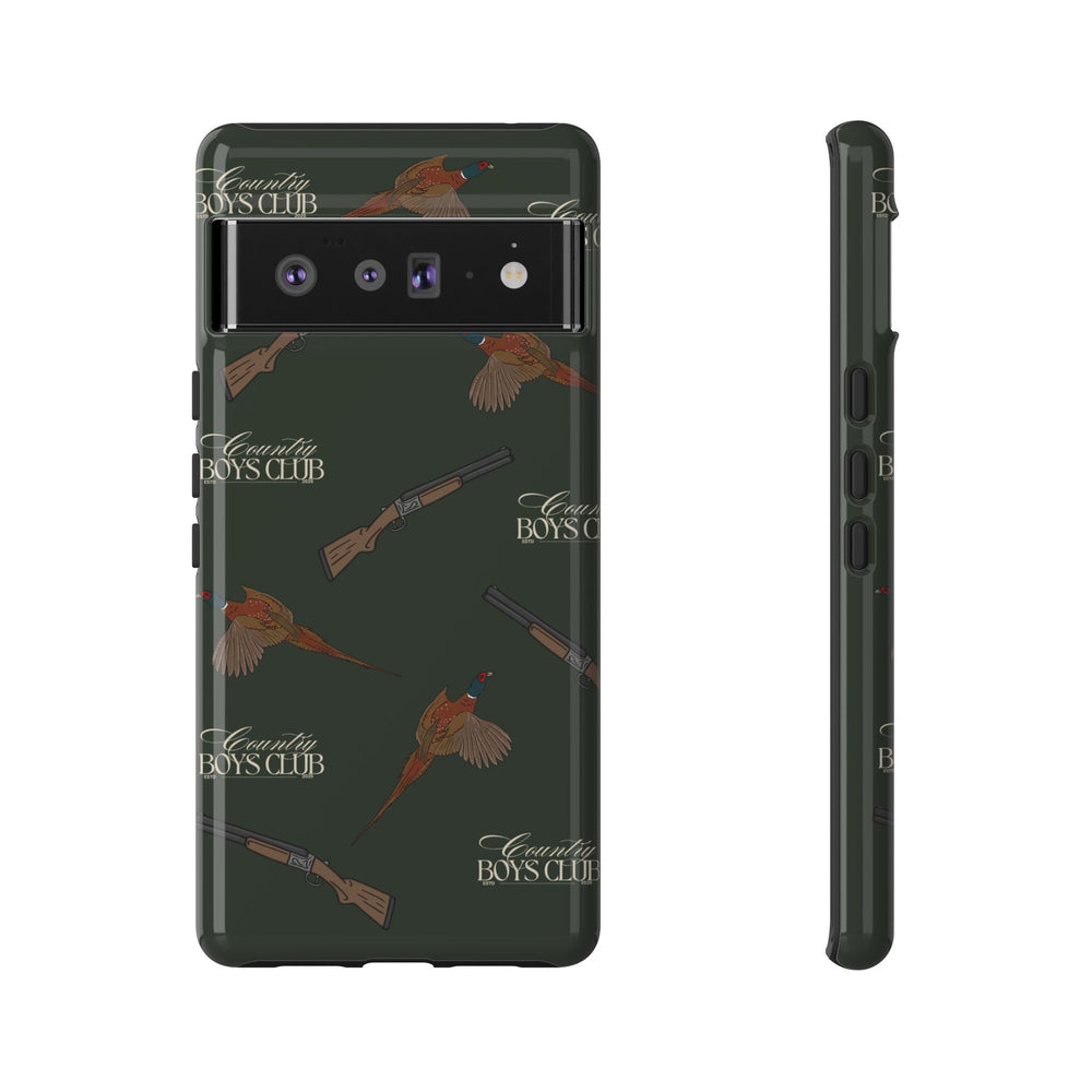 Field Green 'Boys Pheasants & Shotguns' Case  | CBC x Country Cases