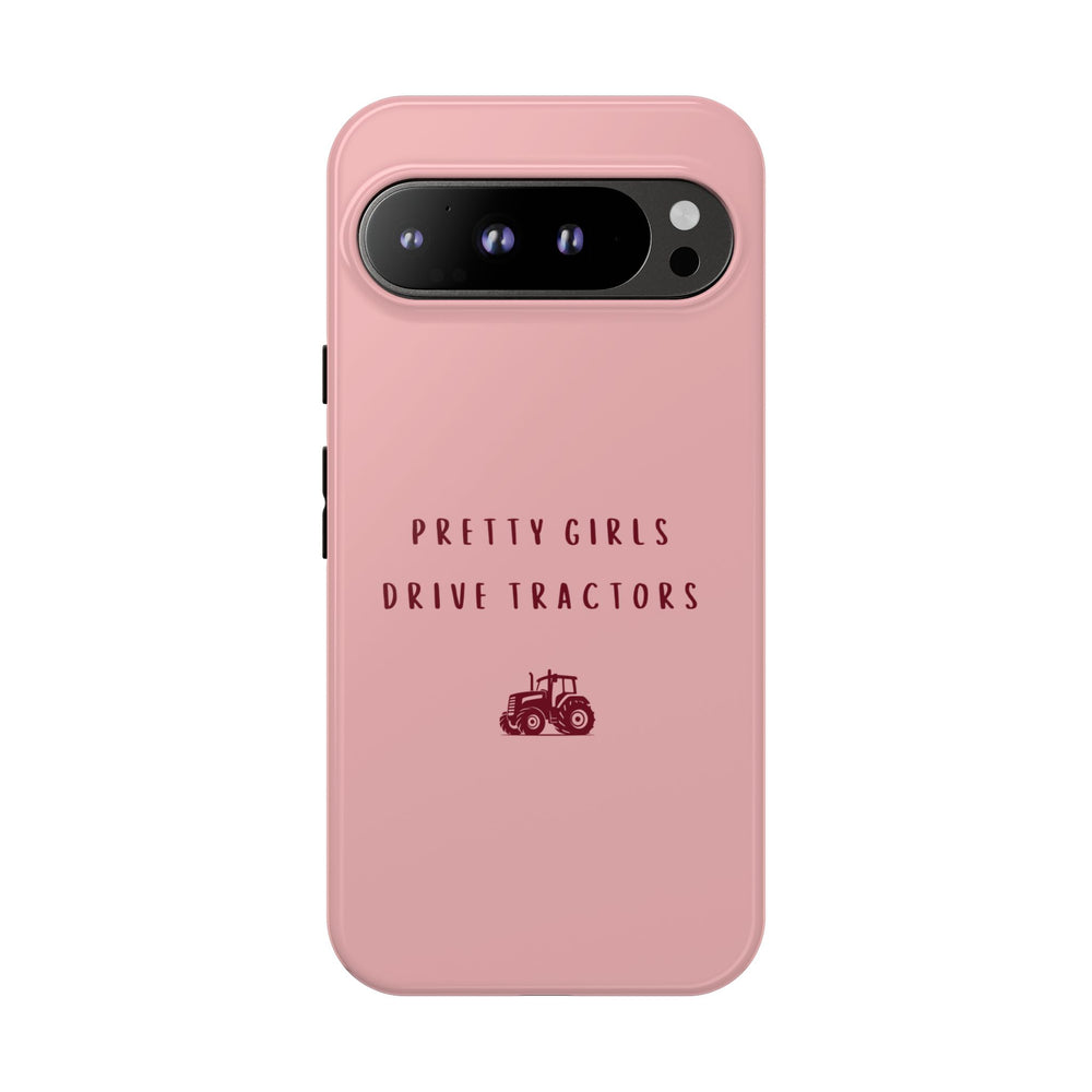 Pink & Burgundy 'Pretty Girls Drive Tractors' Case