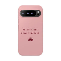 Pink & Burgundy 'Pretty Girls Drive Tractors' Case