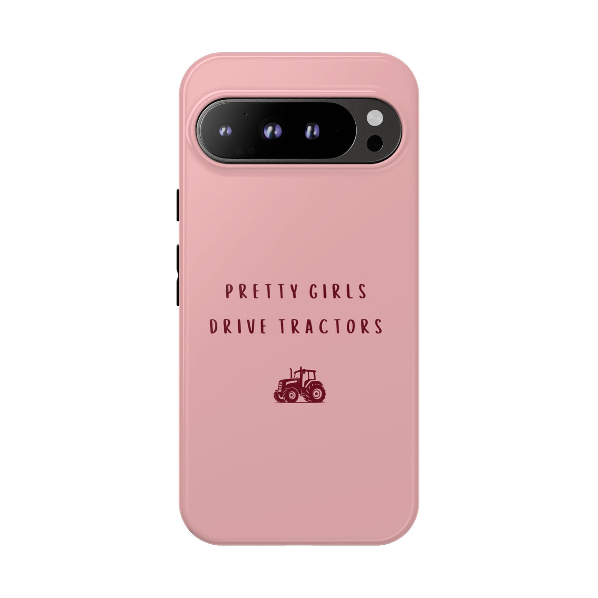 Pink & Burgundy 'Pretty Girls Drive Tractors' Case