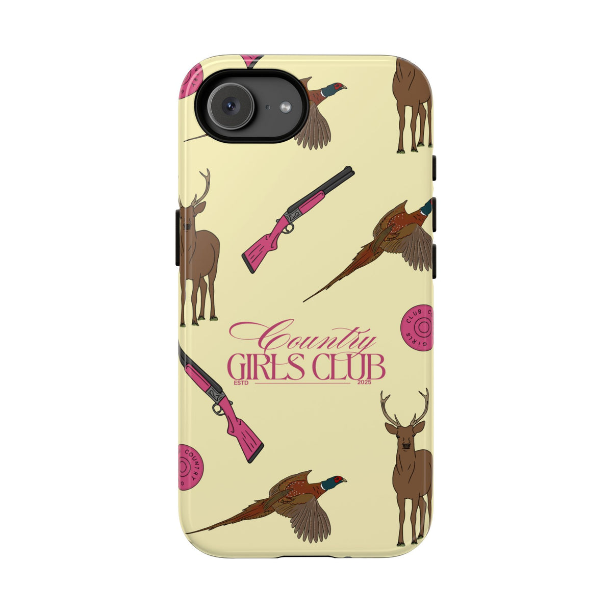 Butter Yellow 'Girls Love Guns' Case  | CGC x Country Cases