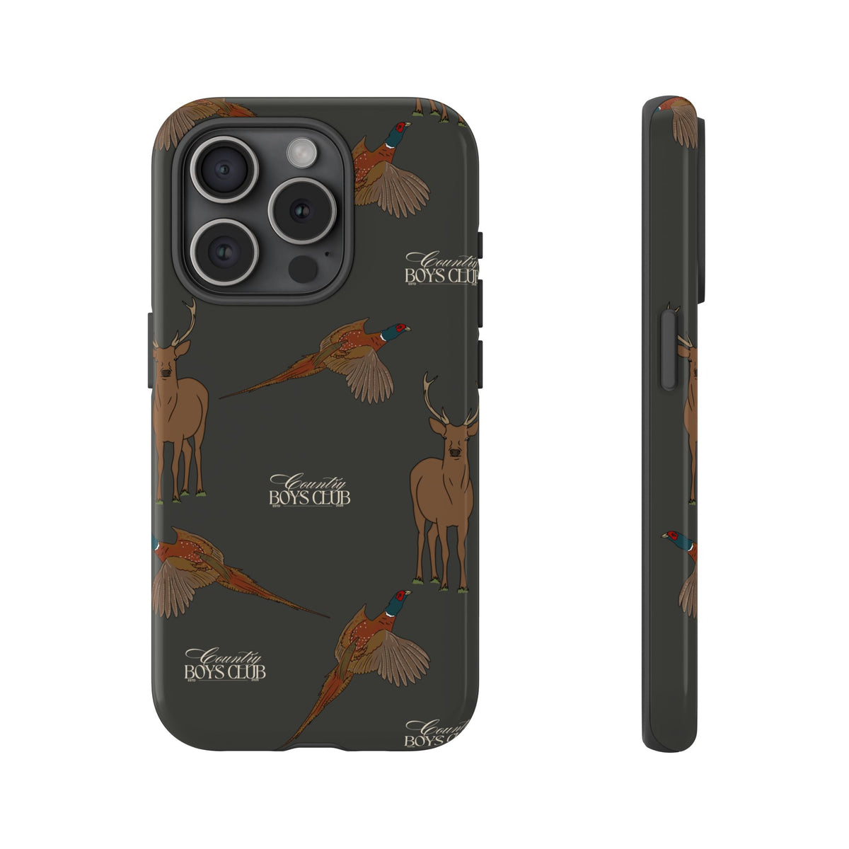 Charcoal 'Boys Stags & Pheasants' Case  | CBC x Country Cases