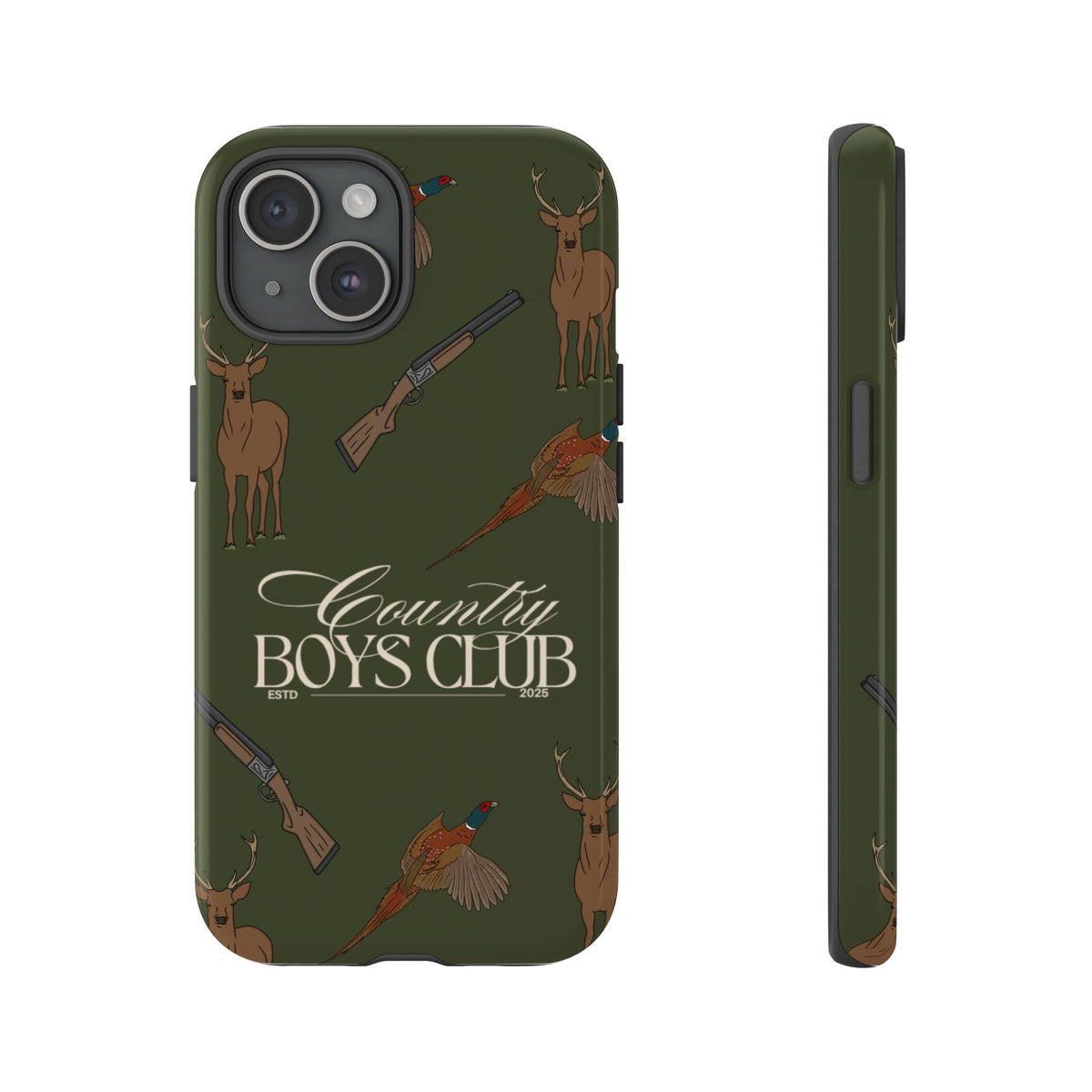 Forest Green Boys Love Guns Case  | CGC x Country Cases