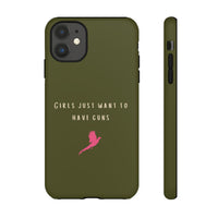 Green & Pink 'Girls Just Want To Have Guns' Case (Pheasant)