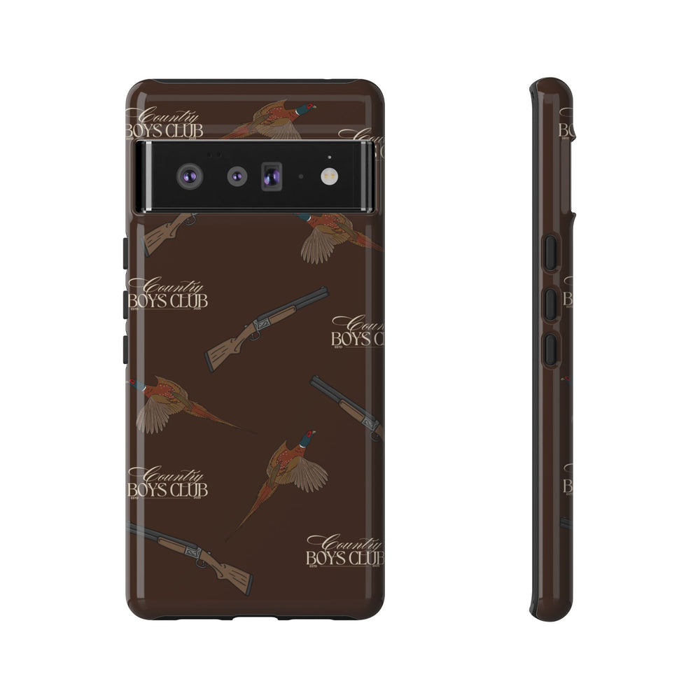 Chestnut Brown 'Boys Pheasants & Shotguns' Case  | CBC x Country Cases