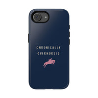Navy & Pink "Chronically Overhorsed" Case