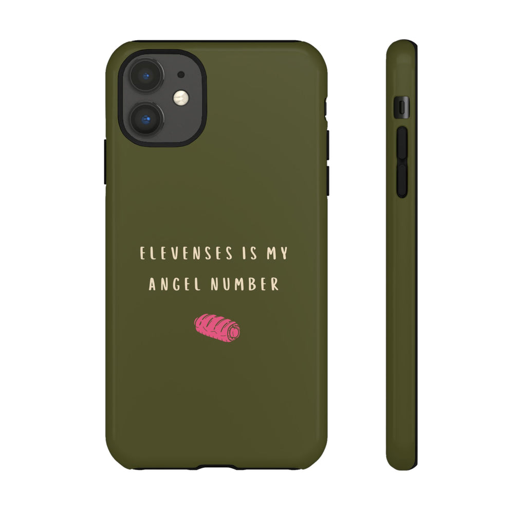 Green & Pink 'Elevenses Is My Angel Number' Case
